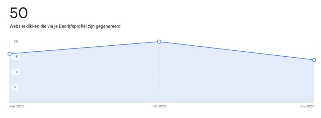 google bedrijfsprofiel statistieken