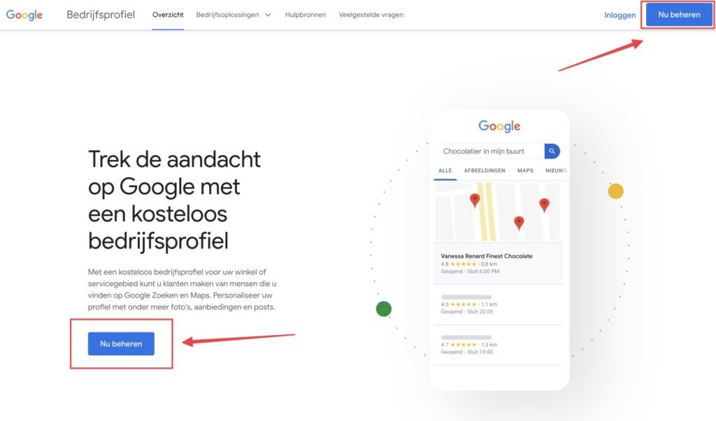 google bedrijfsprofiel maken