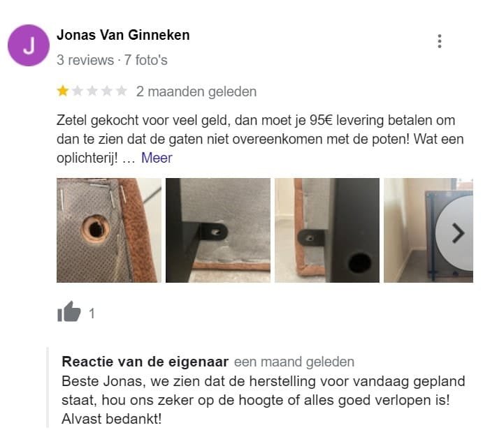 google review reactie