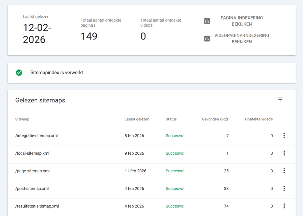 google search console sitemap