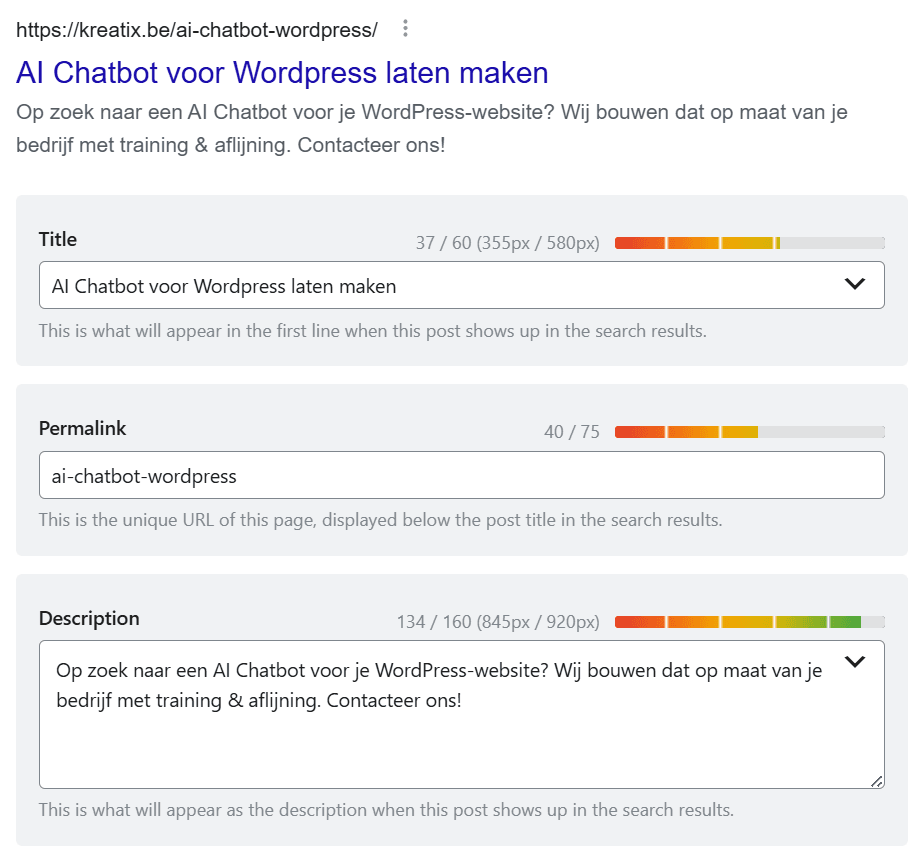 seo on-page optimalisatie
