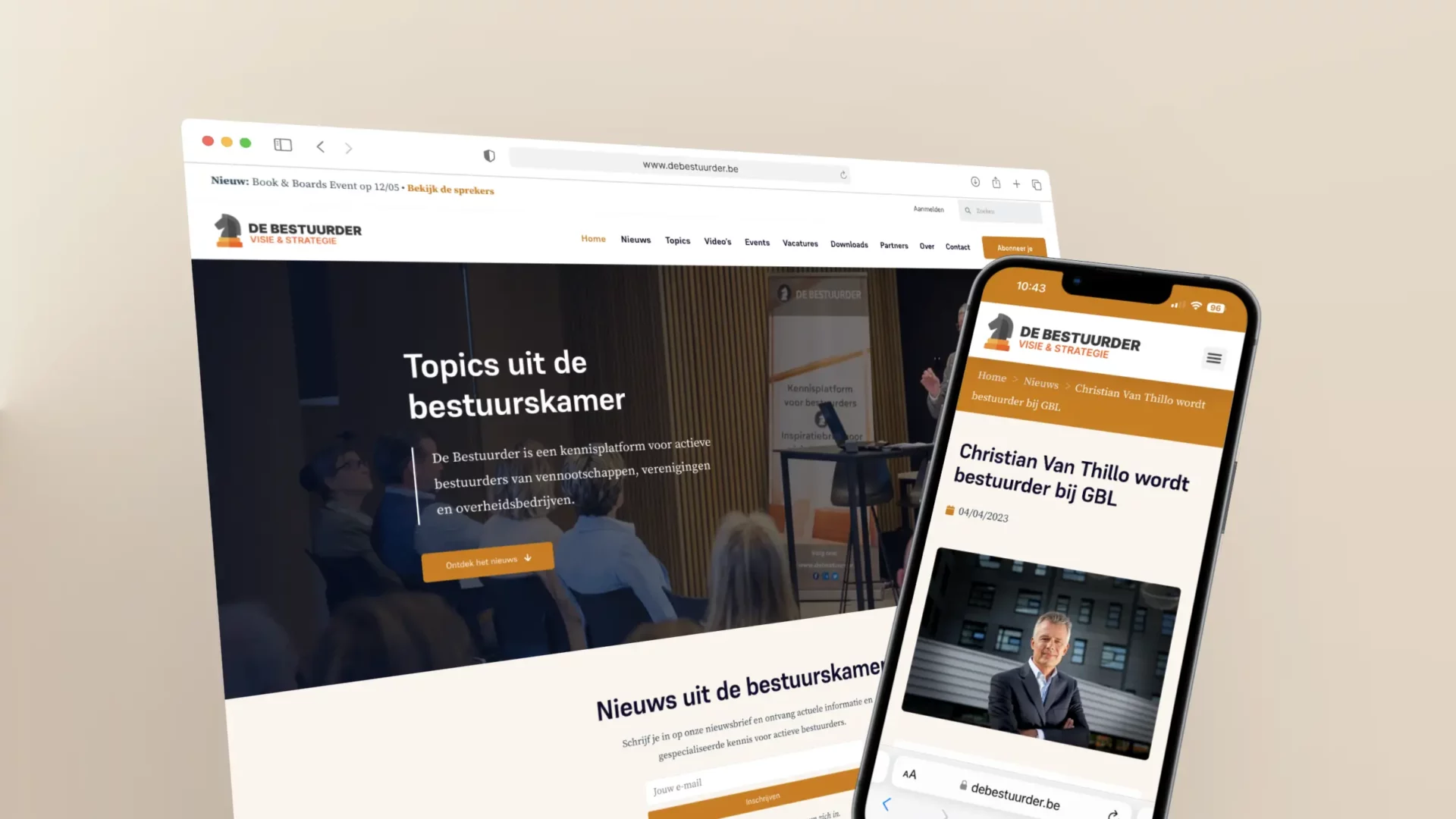 mockup bestuurder